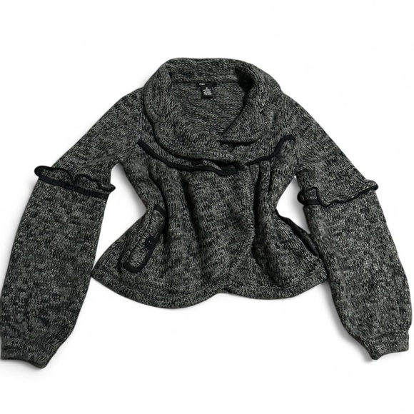 BCBGMaxAzria Charcoal Knit Sweater - Picture 1 of 4